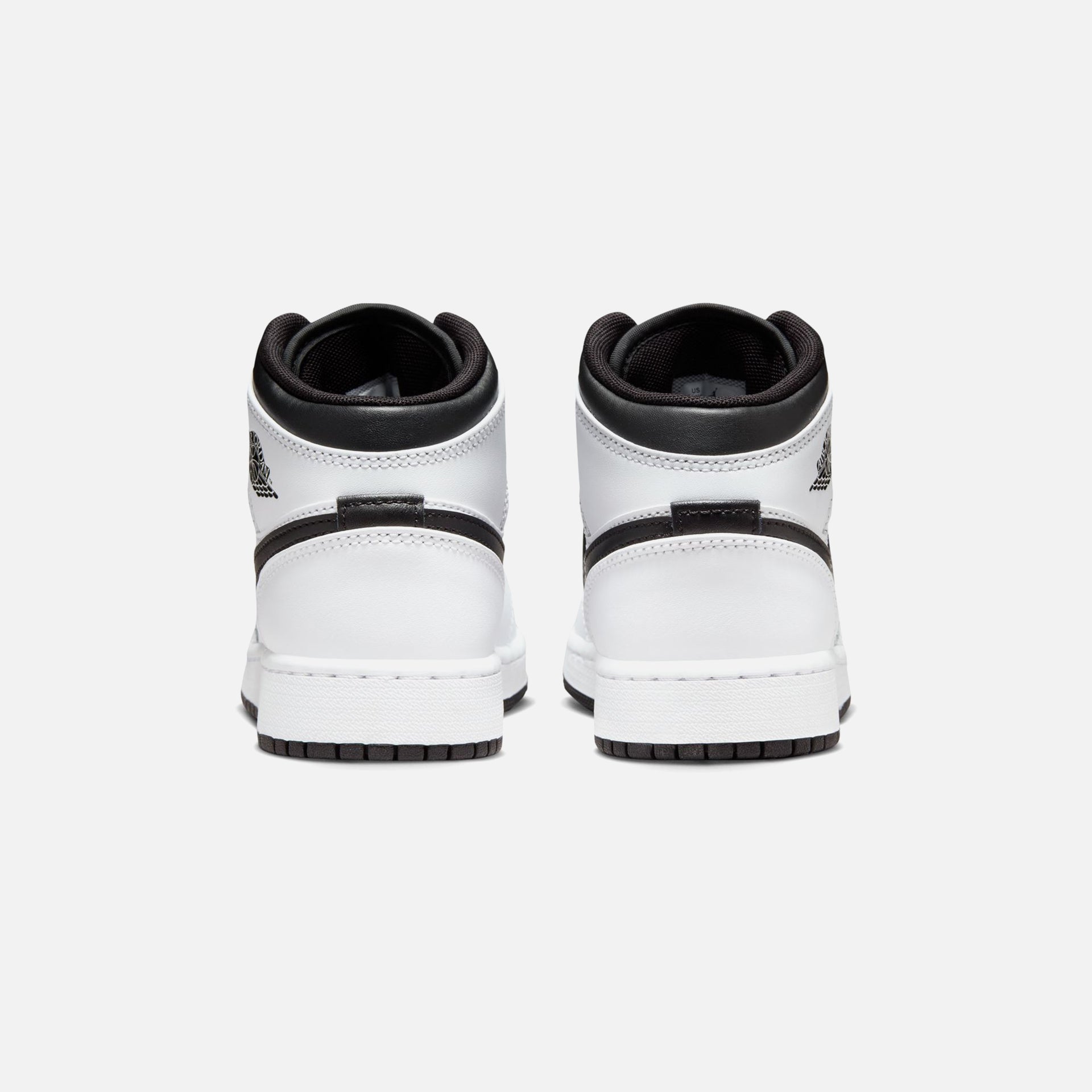 Jordan GS Air Jordan 1 Mid - White / Black / White / Black