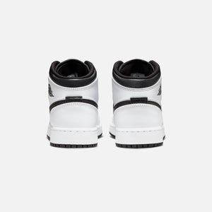 Jordan GS Air Jordan 1 Mid - White / Black / White / Black