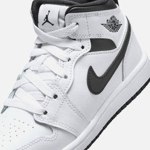 Jordan PS Air Jordan 1 Mid - White / Black / White / Black