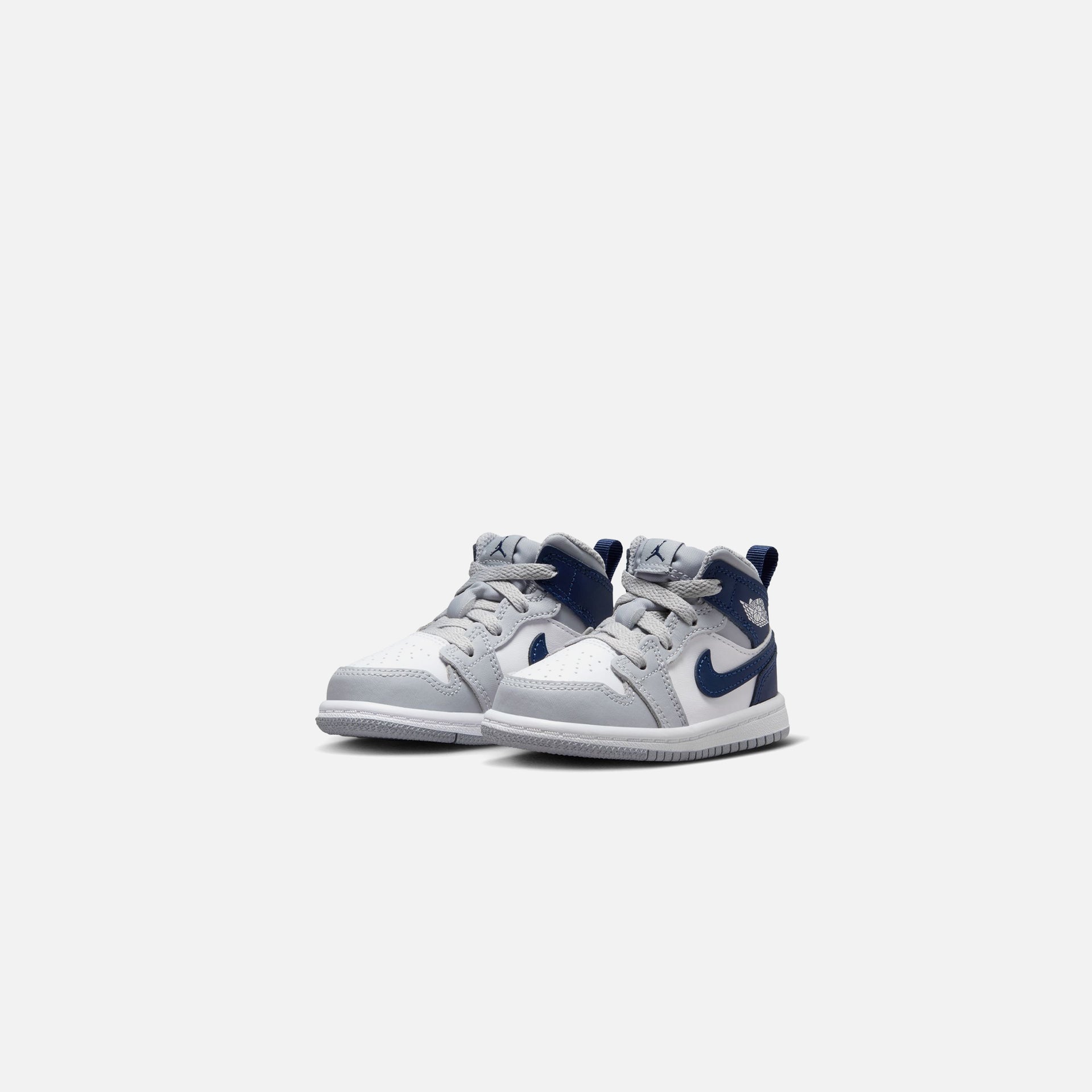 Jordan TD Air Jordan 1 Mid - White / Midnight Navy / Wolf Grey