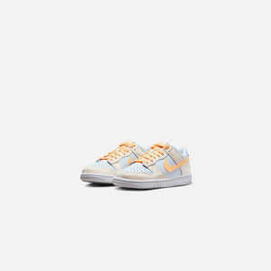 Nike GS Dunk Low - Pale Ivory / Melon Tint / Football Grey / White