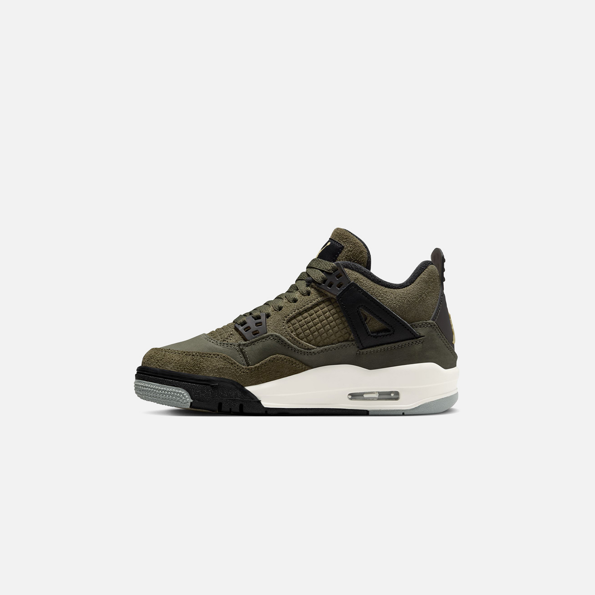 Nike GS Air Jordan 4 SE Craft - Medium Olive / Pale Vanilla / Khaki / Black-Sail