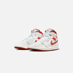 Jordan Air Jordan 1 Mid SE - White / Lobster / Dune Red / Sail