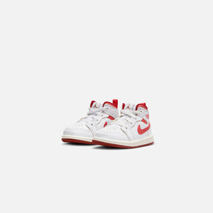 Jordan TD Air Jordan 1 Mid SE - White / Lobster / Dune Red / Sail