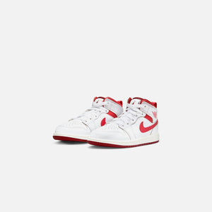 Jordan PS Air Jordan 1 Mid SE - White / Lobster / Dune Red / Sail