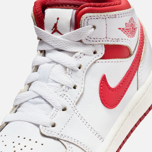 Jordan PS Air Jordan 1 Mid SE - White / Lobster / Dune Red / Sail