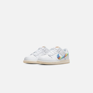 Nike PS Dunk Low - White / Multi-Color / Dark Pony