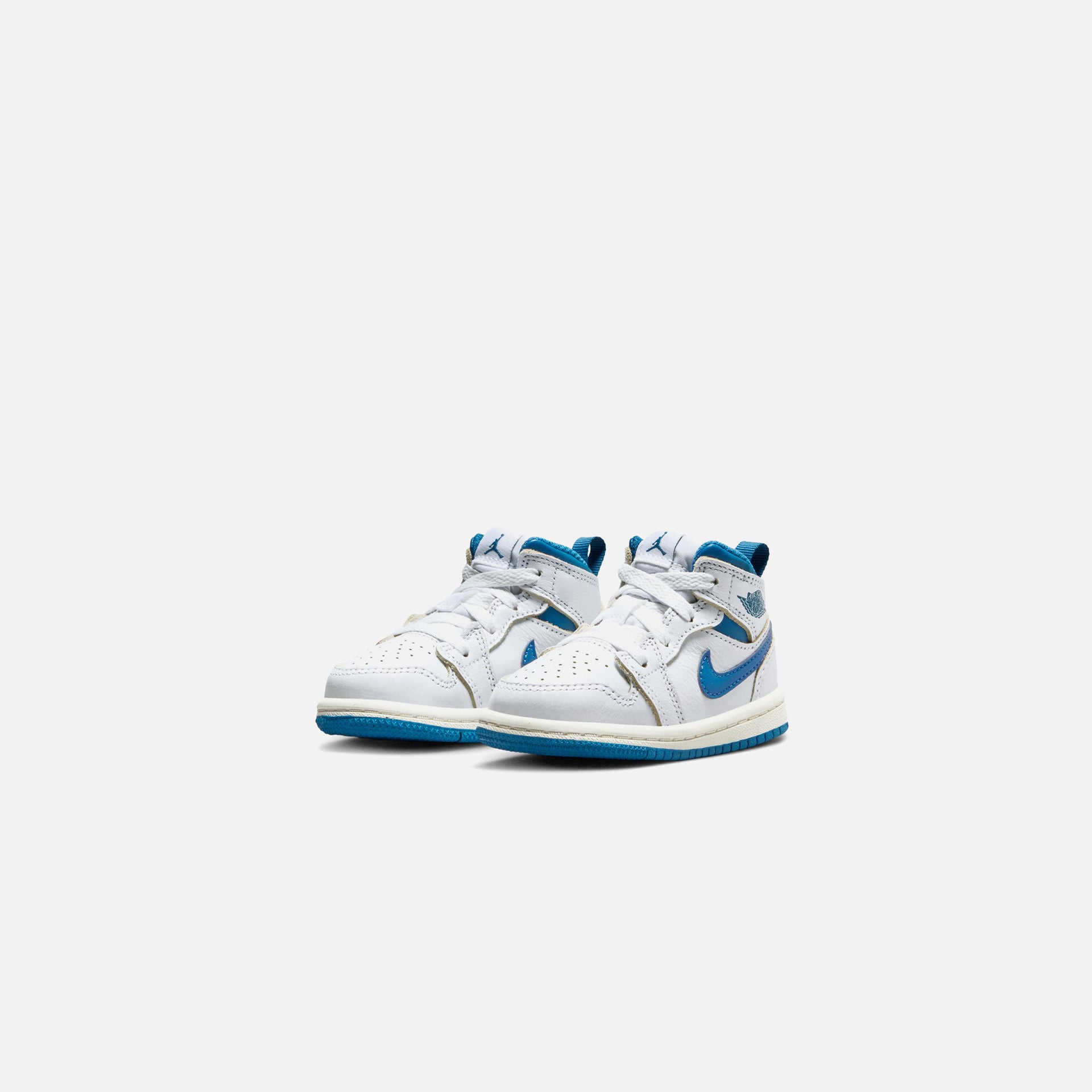 Jordan TD Jordan 1 Mid SE - White / Industrial Blue / Sail