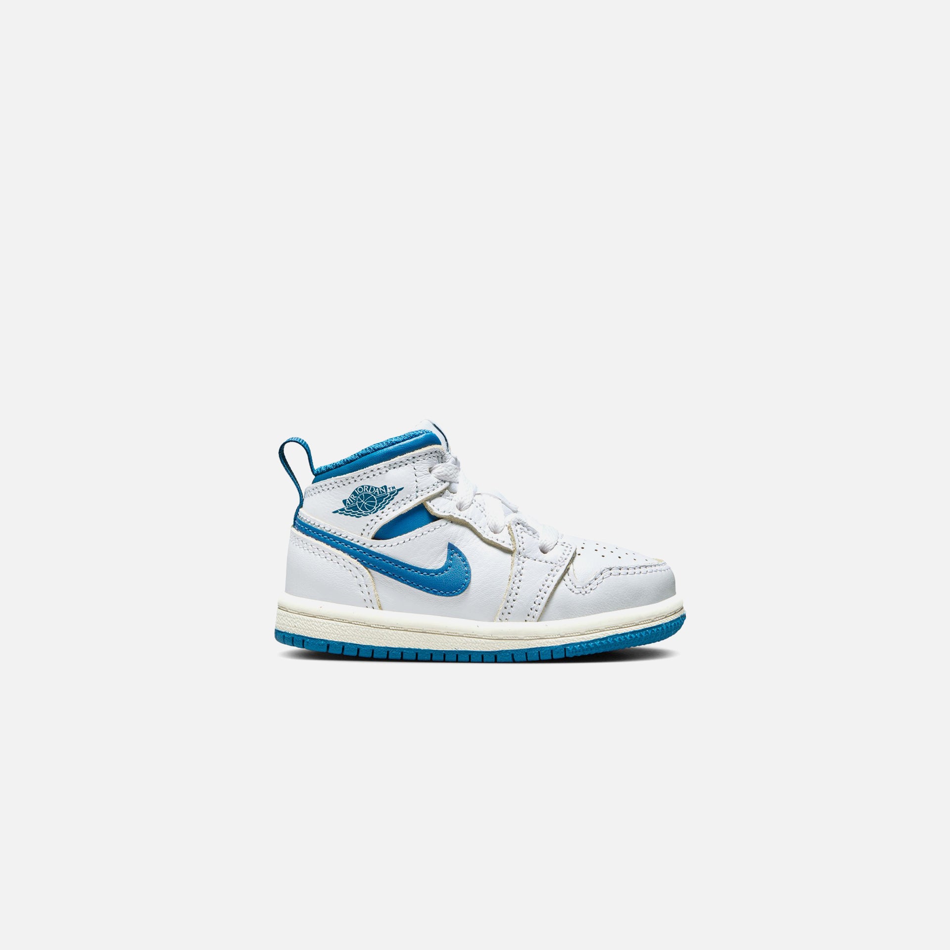 Jordan TD Jordan 1 Mid SE - White / Industrial Blue / Sail