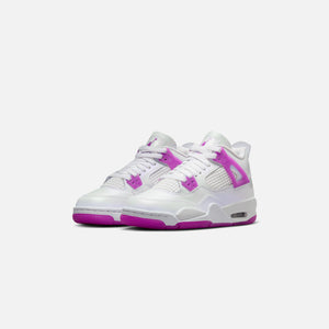 Jordan GS Air Jordan 4 Retro - White / Hyper Violet