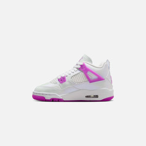 Jordan GS Air Jordan 4 Retro - White / Hyper Violet