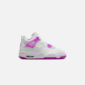 Jordan GS Air Jordan 4 Retro - White / Hyper Violet