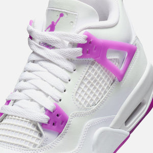 Jordan GS Air Jordan 4 Retro - White / Hyper Violet