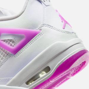 Jordan GS Air Jordan 4 Retro - White / Hyper Violet