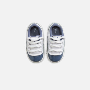 Jordan TD Air Jordan 11 Low - White / Midnight Navy / Diffused Blue / Football Grey