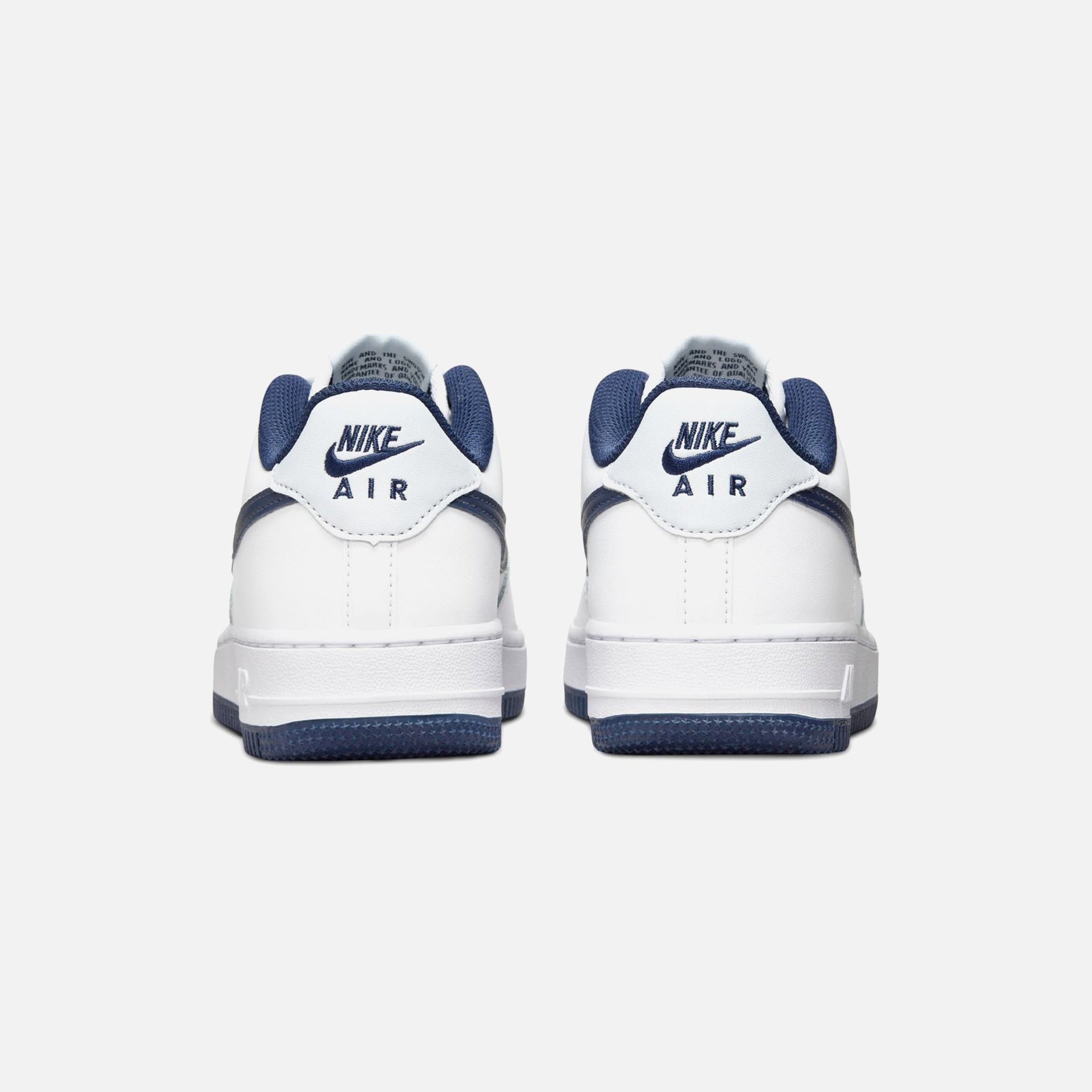 Nike GS Air Force 1 LV8 - White / Midnight Navy / Football