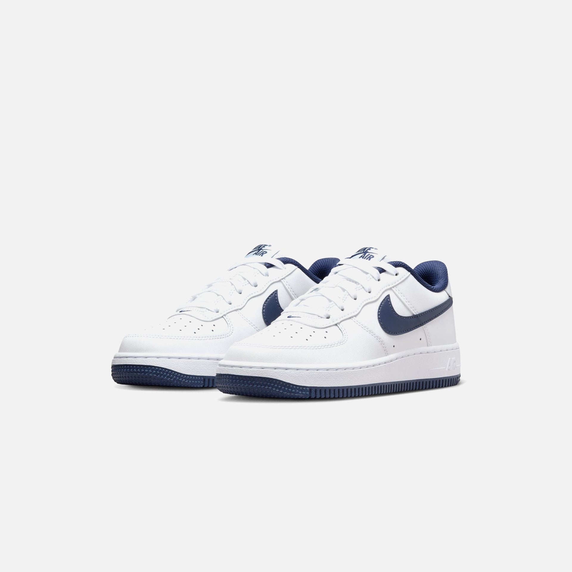 Nike GS Air Force 1 LV8 - White / Midnight Navy / Football