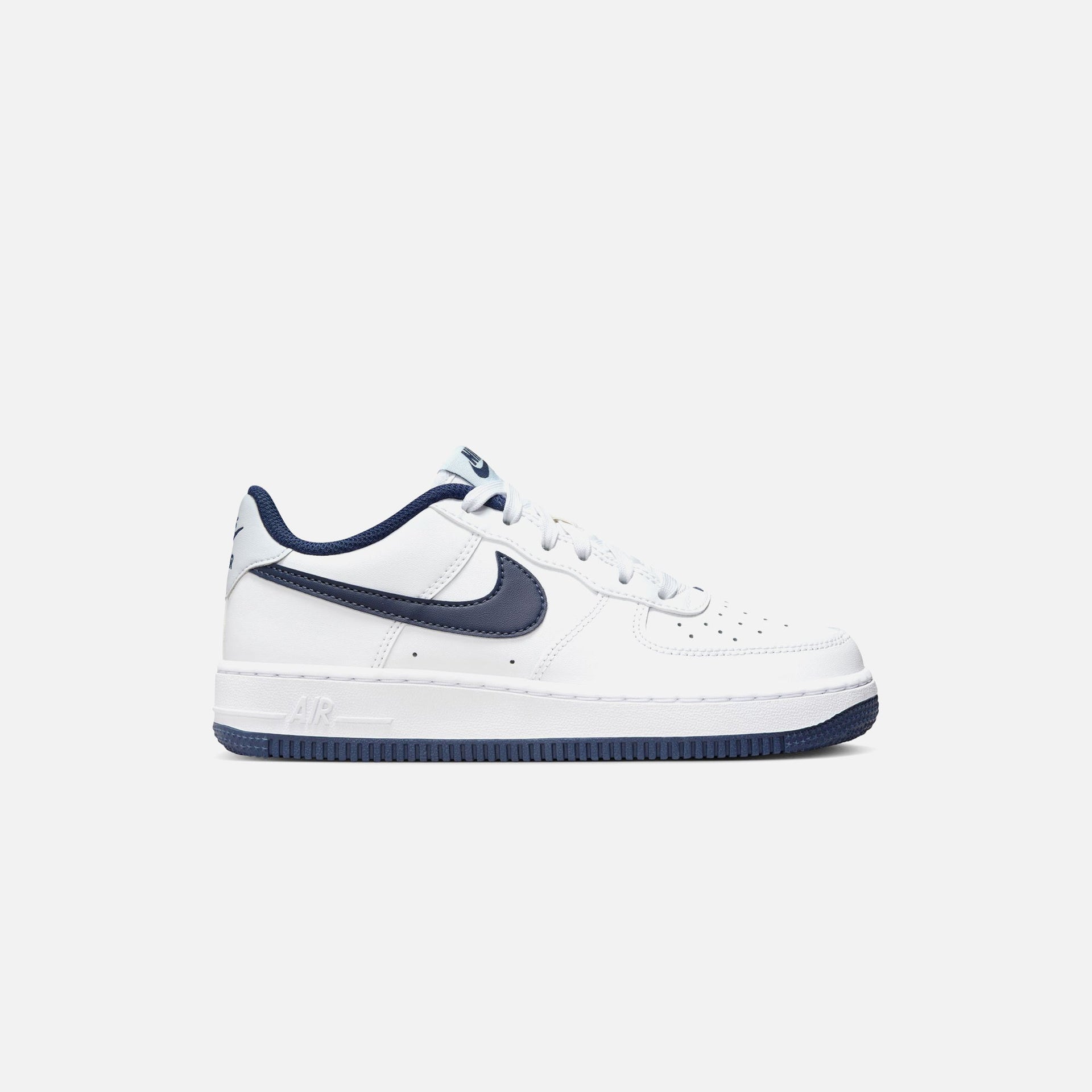 Nike GS Air Force 1 LV8 - White / Midnight Navy / Football