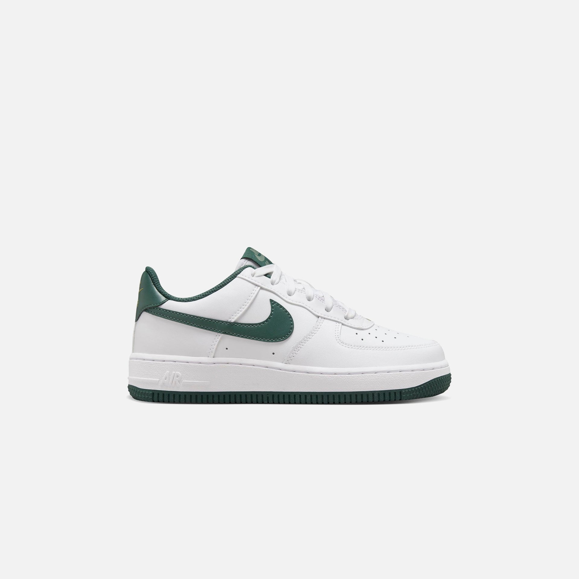 Nike GS Air Force 1 - White / Vintage Green / Oil Green