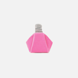 Alexander Wang Scrunchie Mini Velvet Crystal Bag - Lipstick Pink