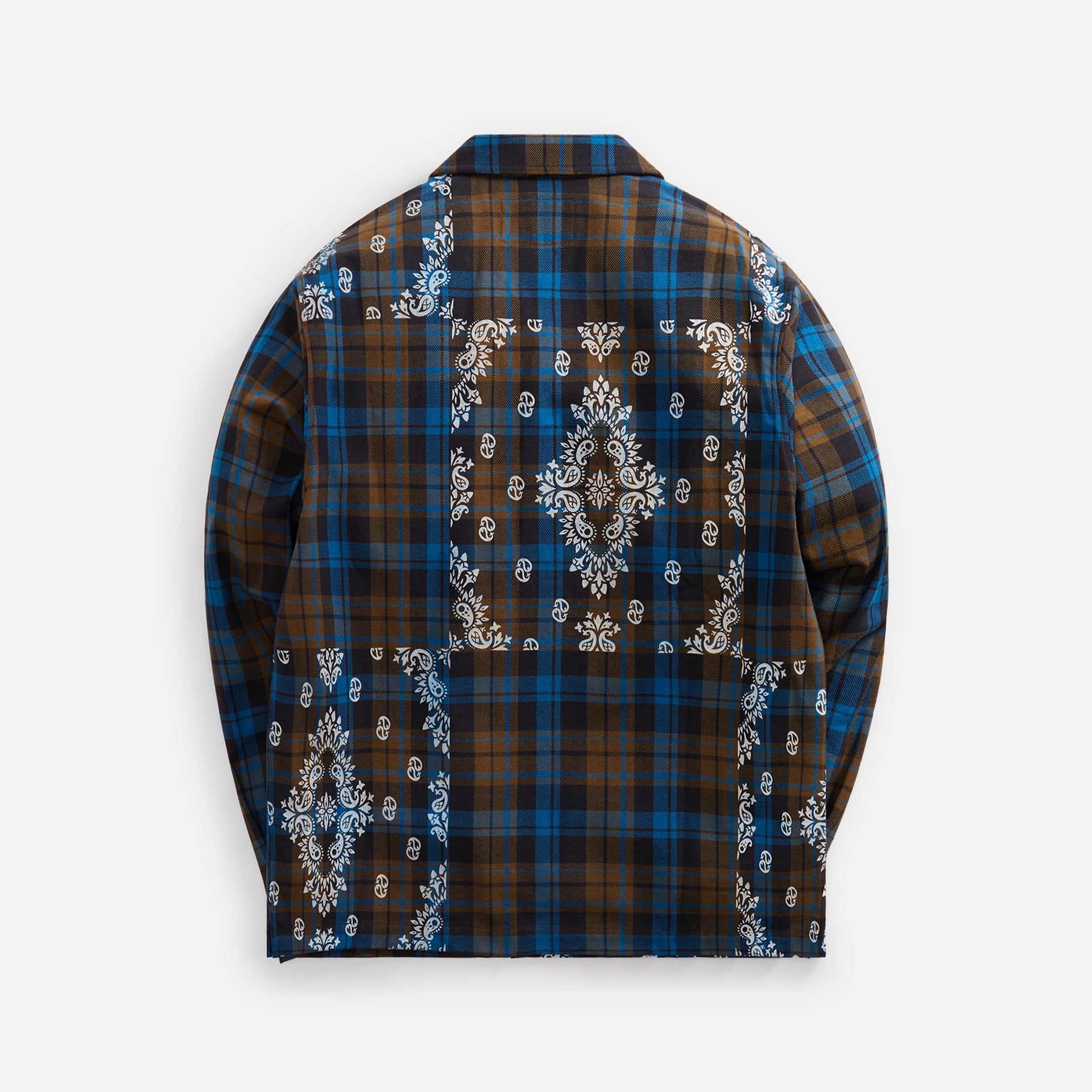 Awake NY Paisley Printed Flannel Shirt - Brown Multi