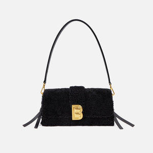 Brandon Blackwood Nia Shearling Bag - Black