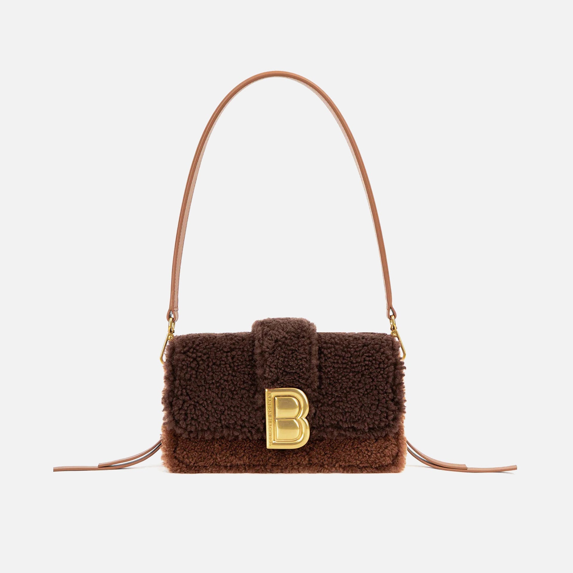 Brandon Blackwood Nia Shearling Bag - Brown Multi