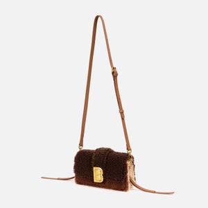 Brandon Blackwood Nia Shearling Bag - Brown Multi