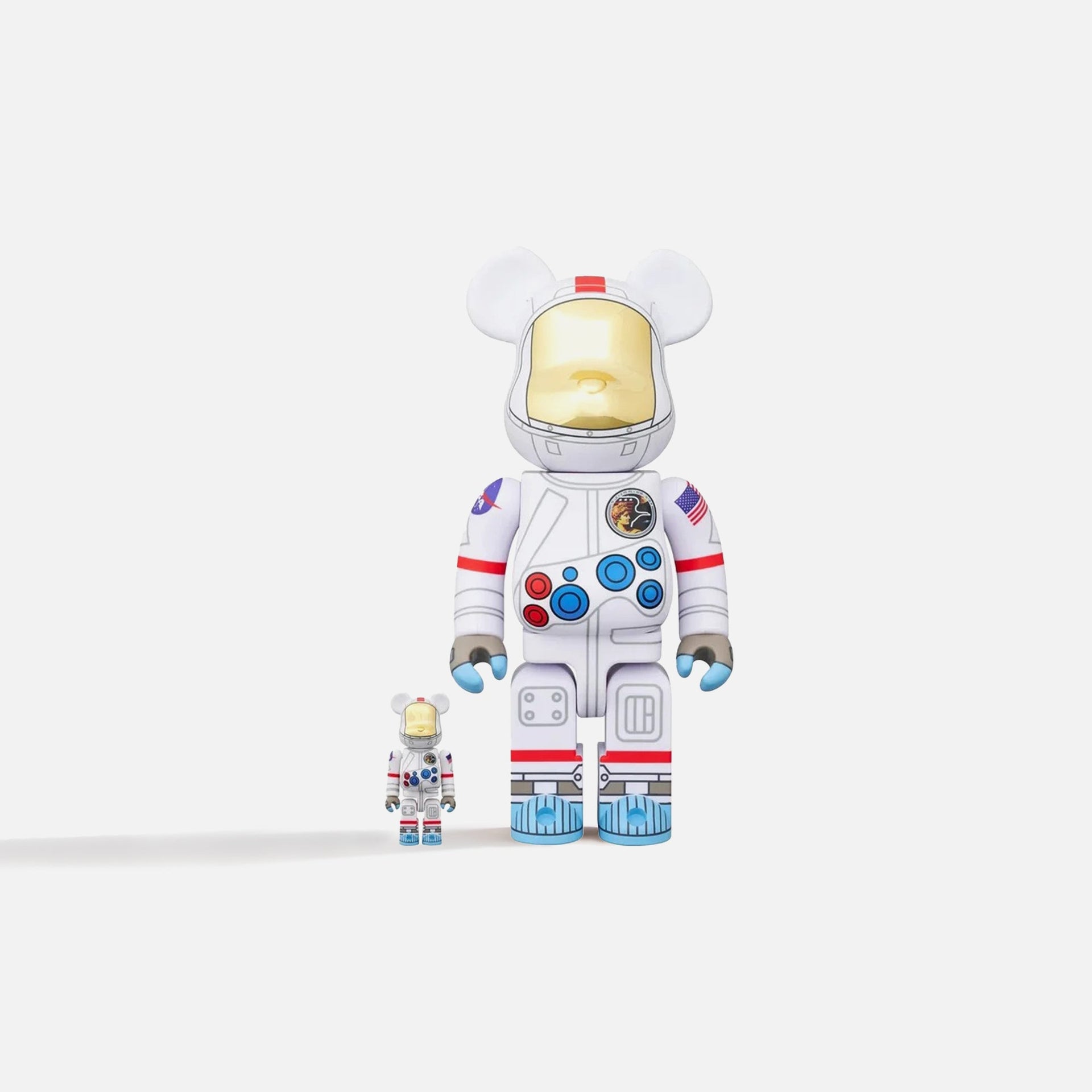 Medicom Toy Be@Rbrick Apollo17 Astronaut 100% & 400%