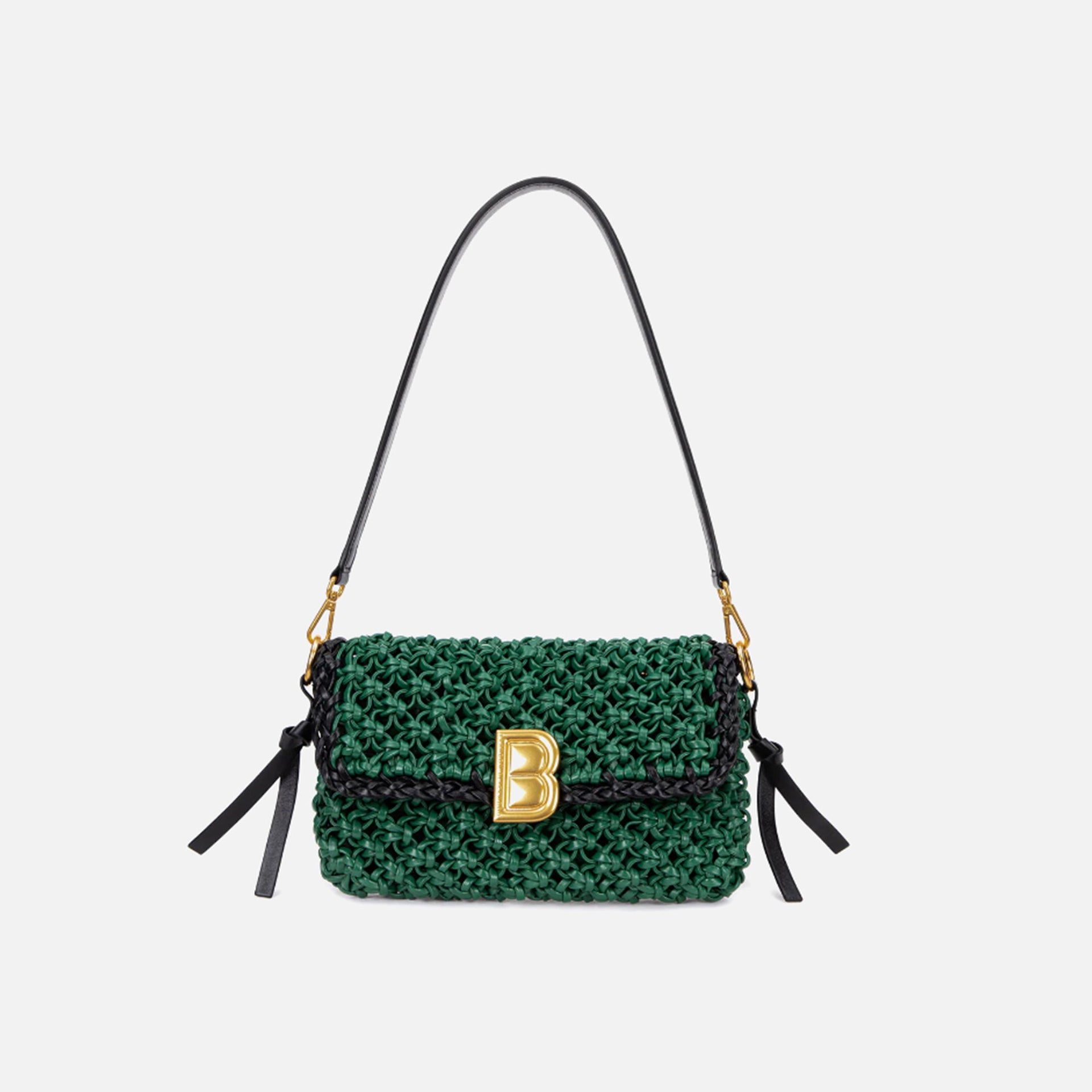 Brandon Blackwood Knitted Nia Bag - Green