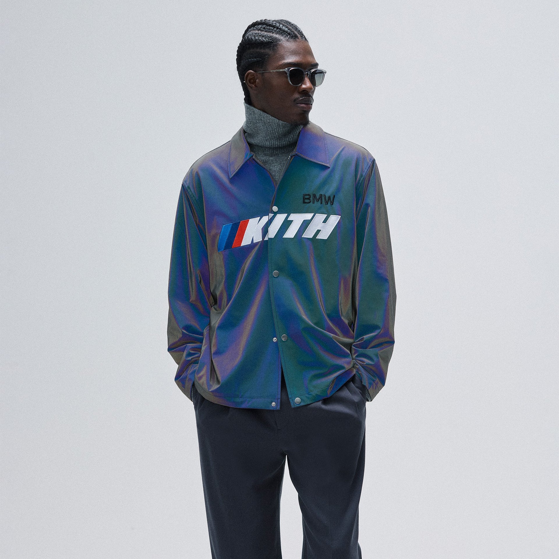 Kith for BMW Kieran Coaches Jacket - Techno Violet