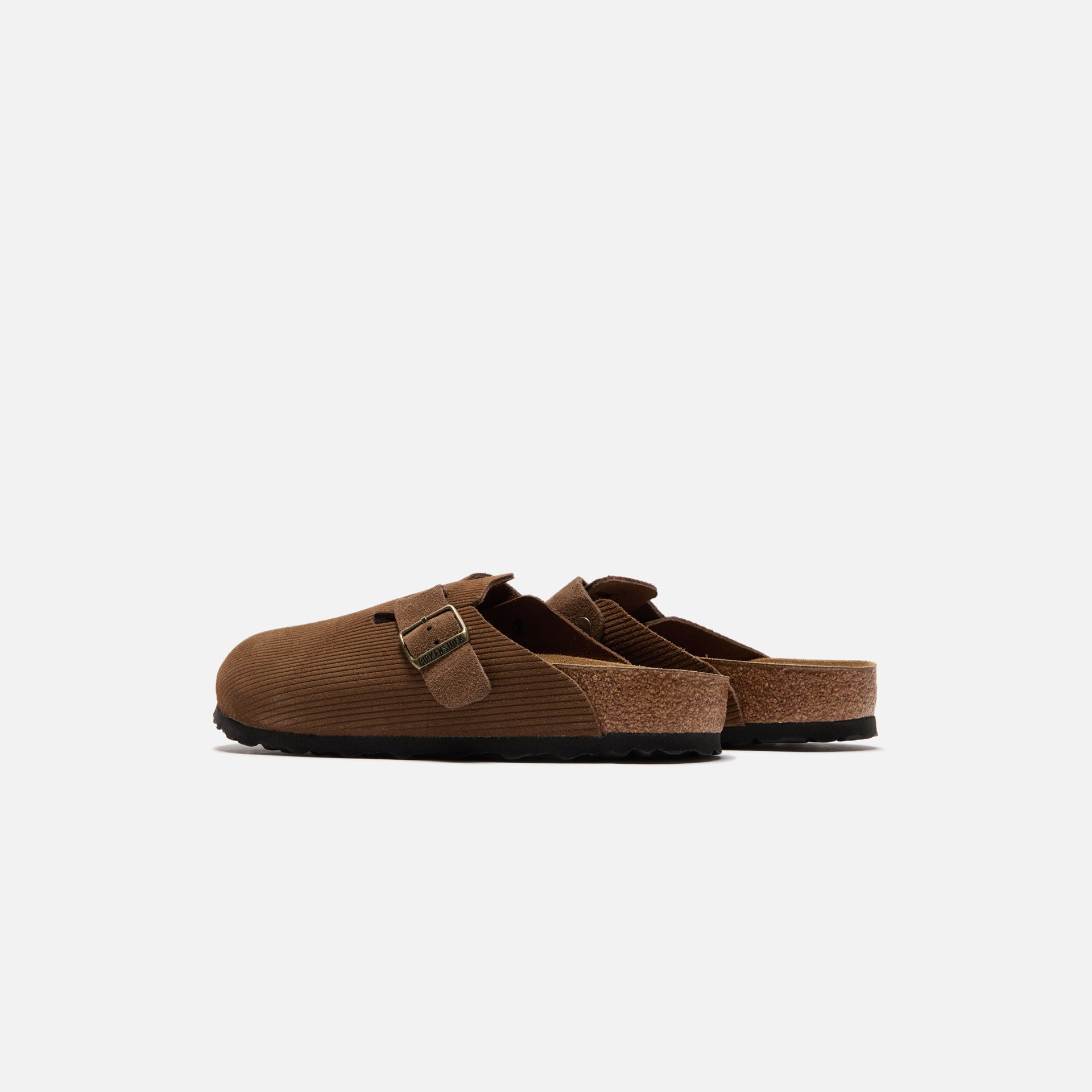 Birkenstock Boston Suede Corduroy - Dark Tea