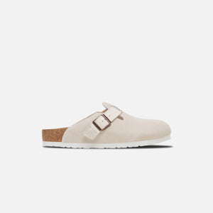 Birkenstock LEVE x Jesse Leyva Boston Suede Canvas - Eggshell