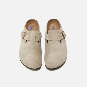 Birkenstock WMNS Boston Soft Footbed Suede - Taupe