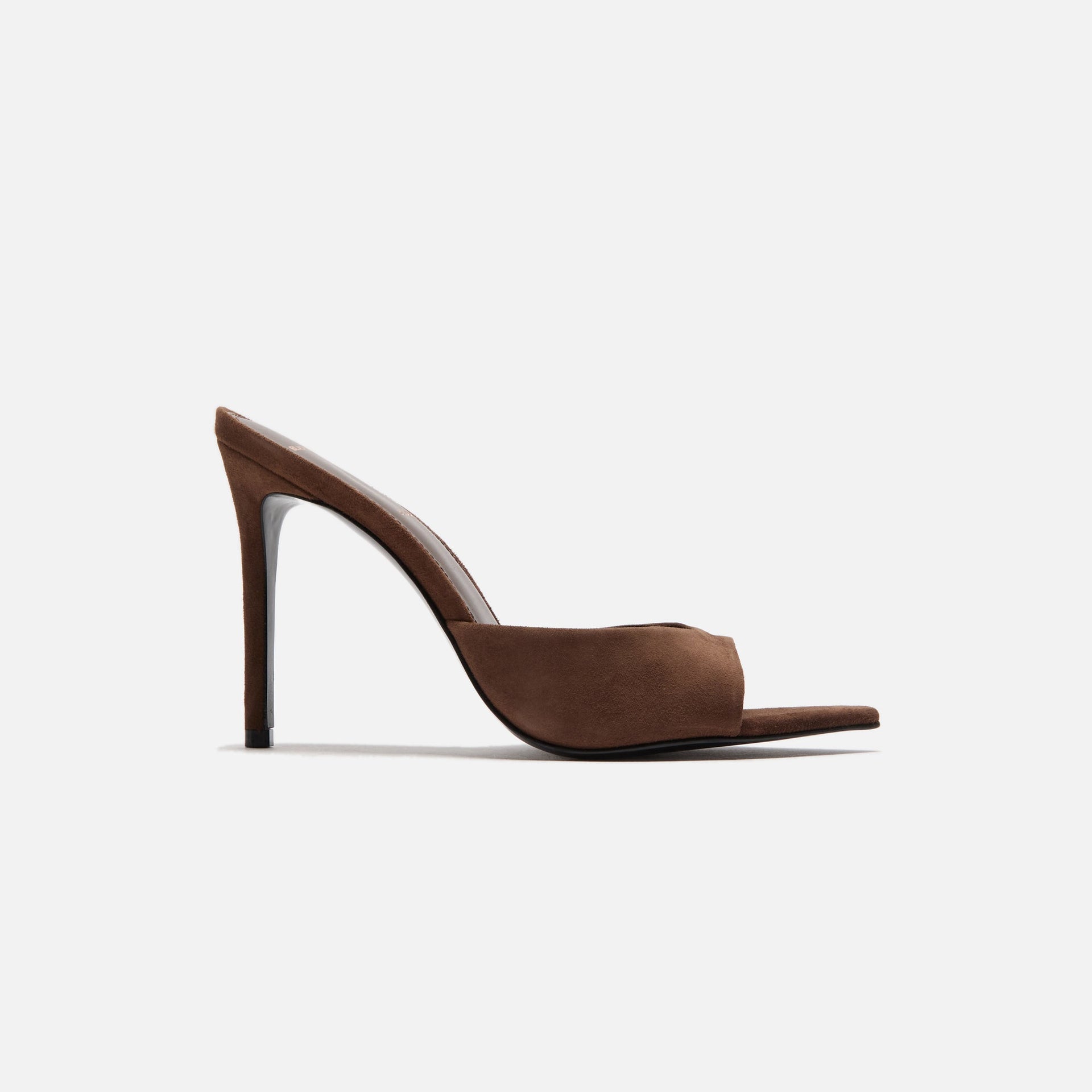 Black Suede Studio Brea Suede Mule - Brown