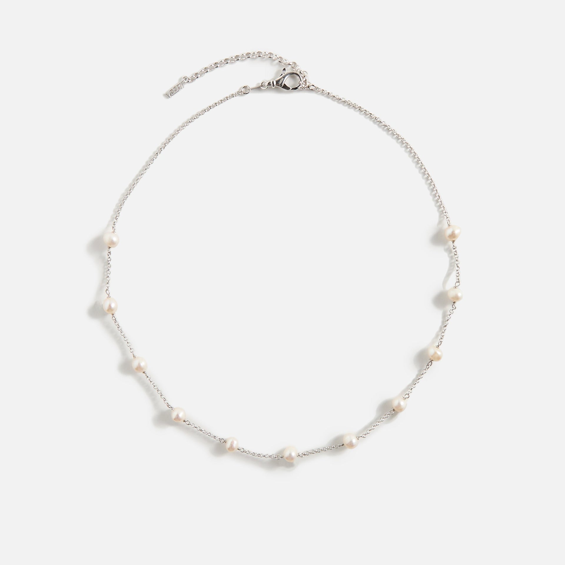 Veert The Classic Pearl Chain - White Gold