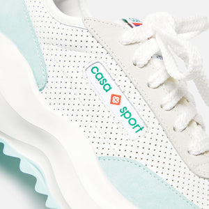 Casablanca Atlantis Leather Sneaker - White / Mint