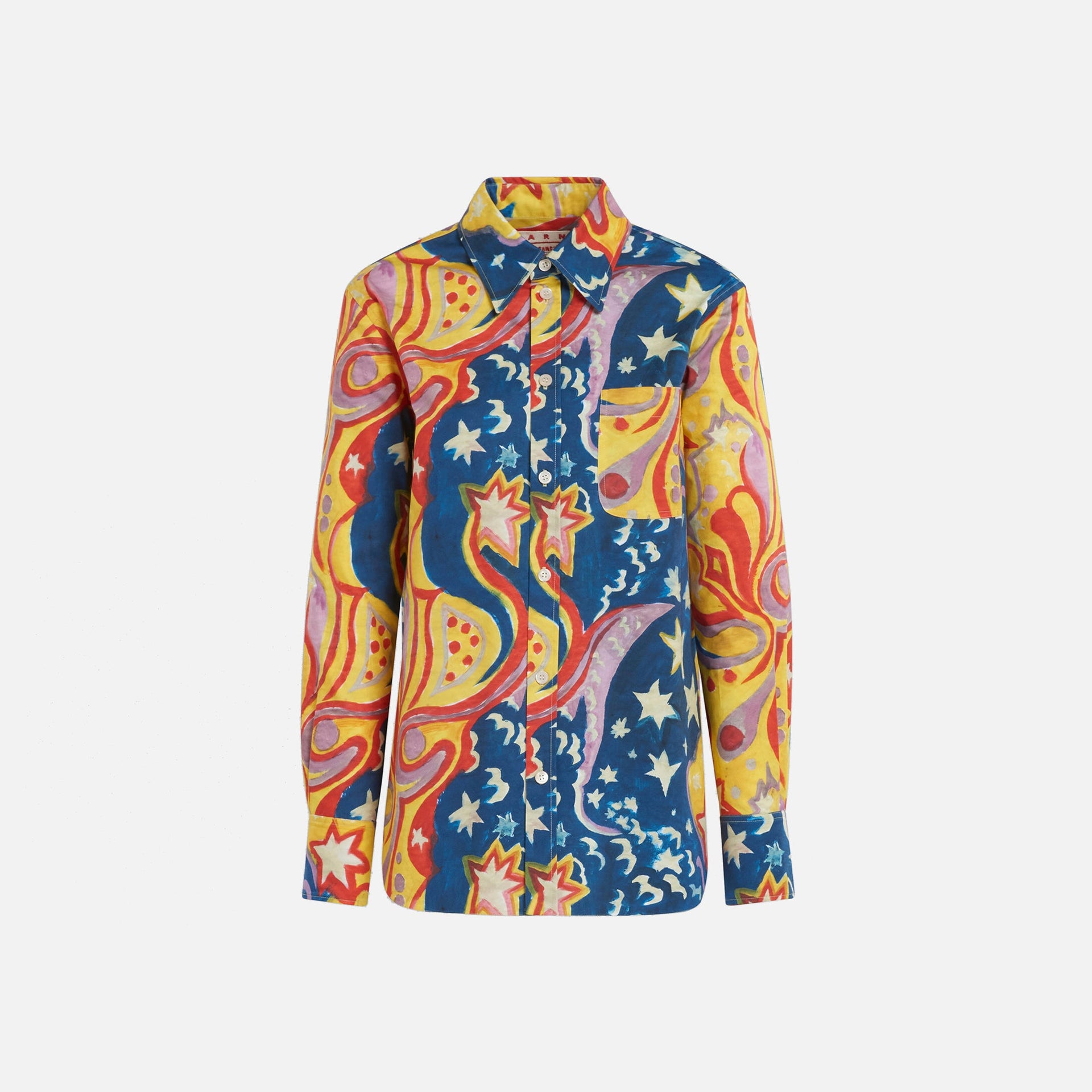 Marni x No Vacancy Inn Button Up Shirt - Royal