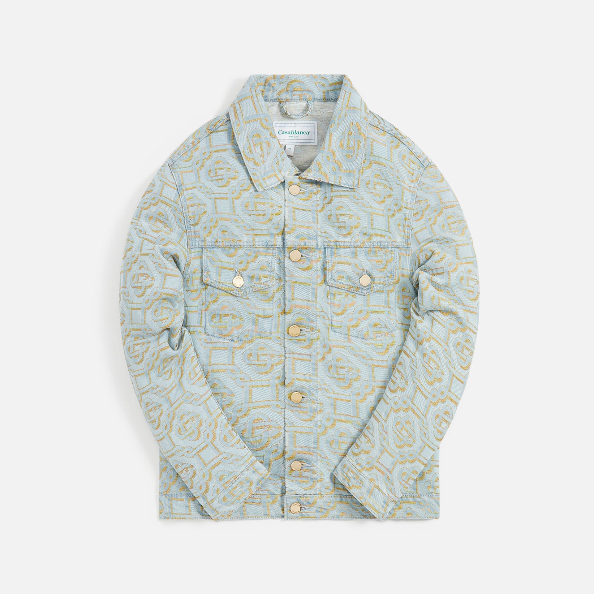 Casablanca Monogram Jacquard Denim - Off White