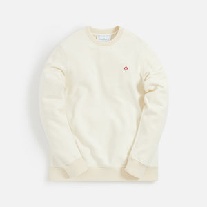 Casablanca Cashmere Crew Sweatshirt - Cream