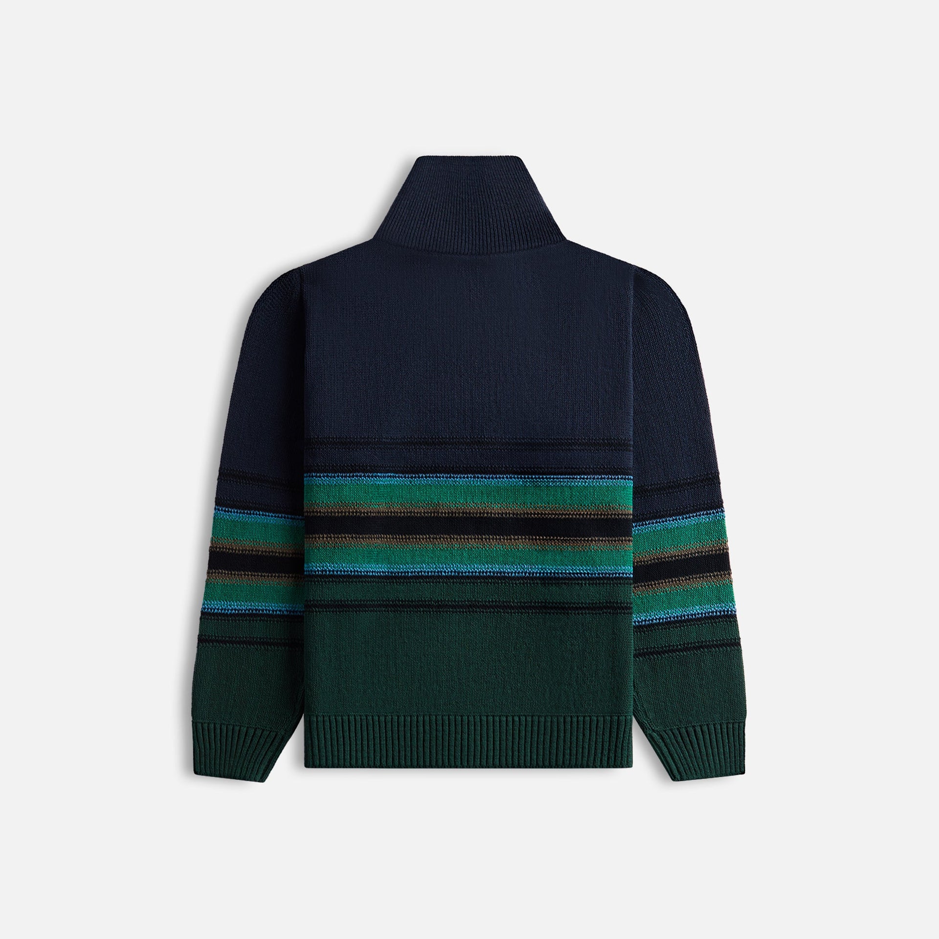 Craig Green Tape Knit Polo - Navy Green / Multi