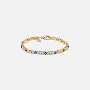 Crystal Haze Serena Bracelet x Evil Eye - Blue