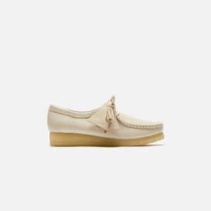 Clarks WMNS Wallabee - Beige Leather