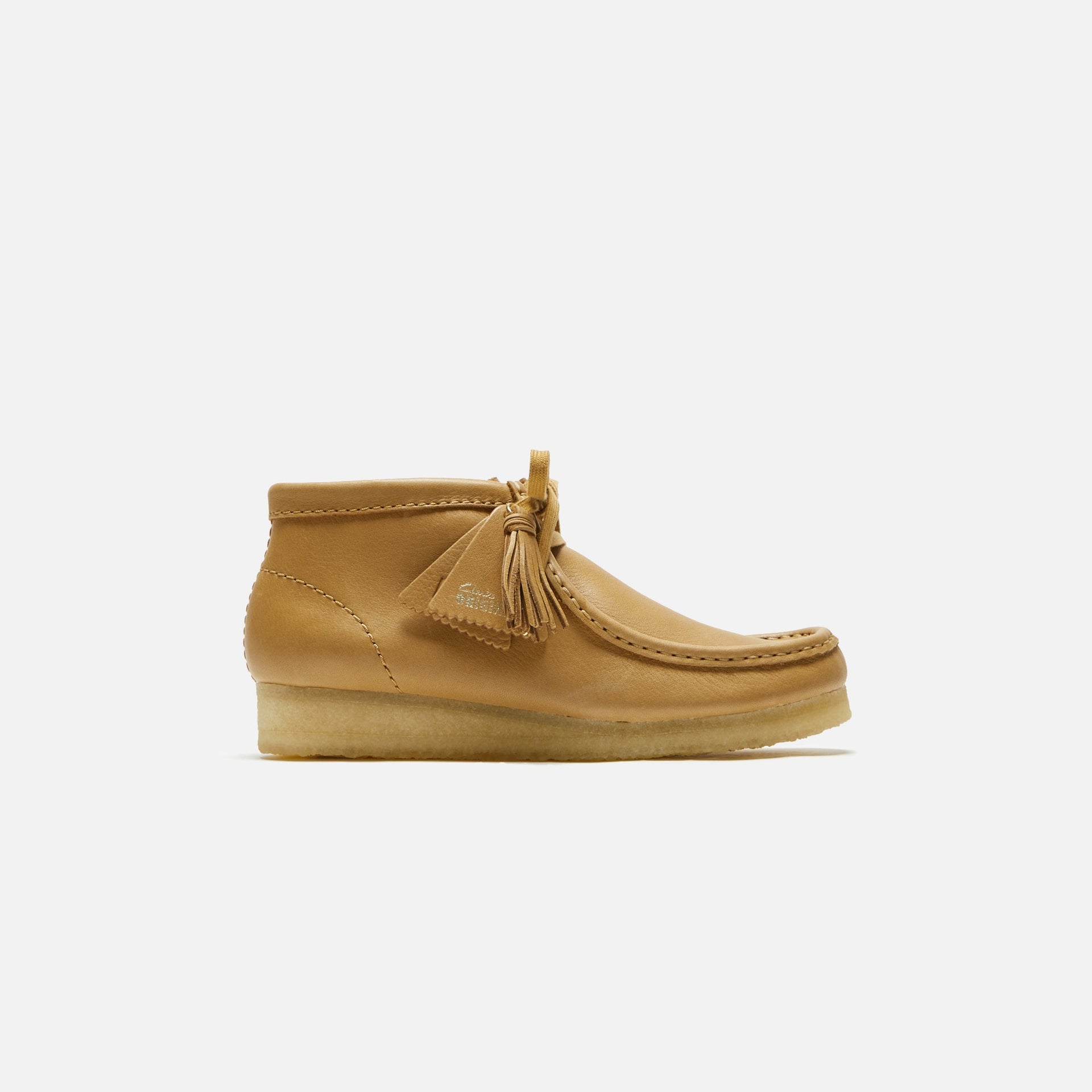 Clarks WMNS Wallabee Boot Mid - Tan Leather