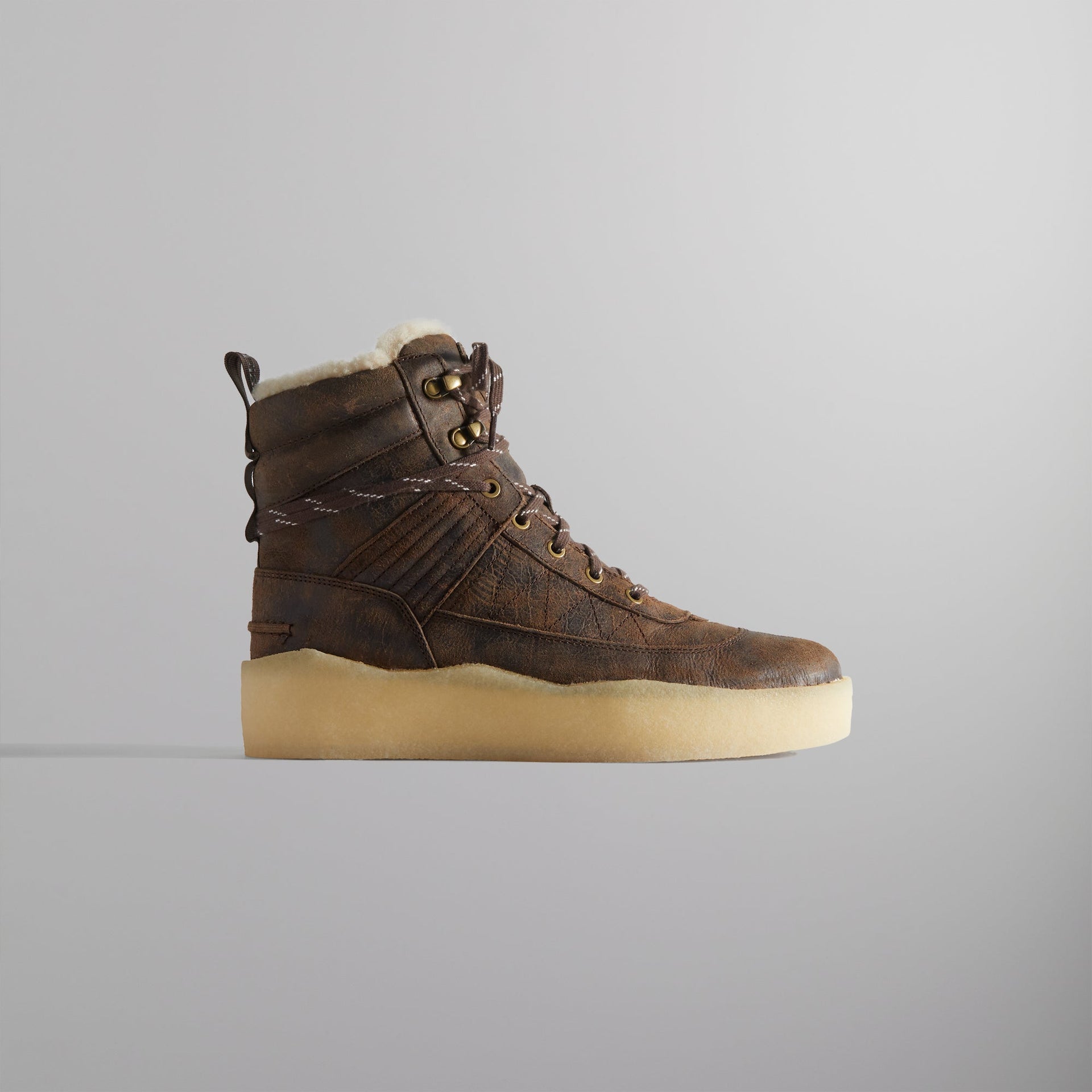 Ronnie Fieg for Clarks Originals 8th St Rushden Boot - Shearling Chocolate