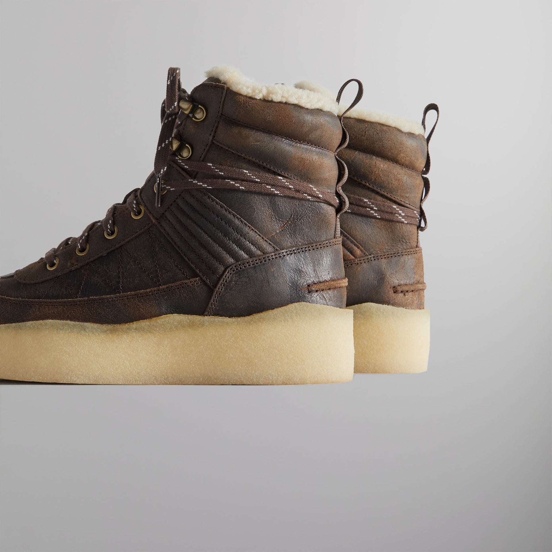 Ronnie Fieg for Clarks Originals 8th St Rushden Boot - Shearling Chocolate