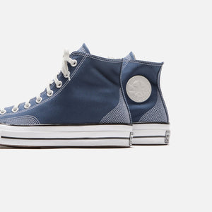 Converse Chuck 70 Multi-Stitch Cotton High - Navy / Fossilized