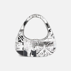 Coperni Baguette Swipe Bag - Comic Print / Black