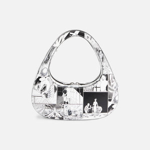 Coperni Baguette Swipe Bag - Comic Print / Black