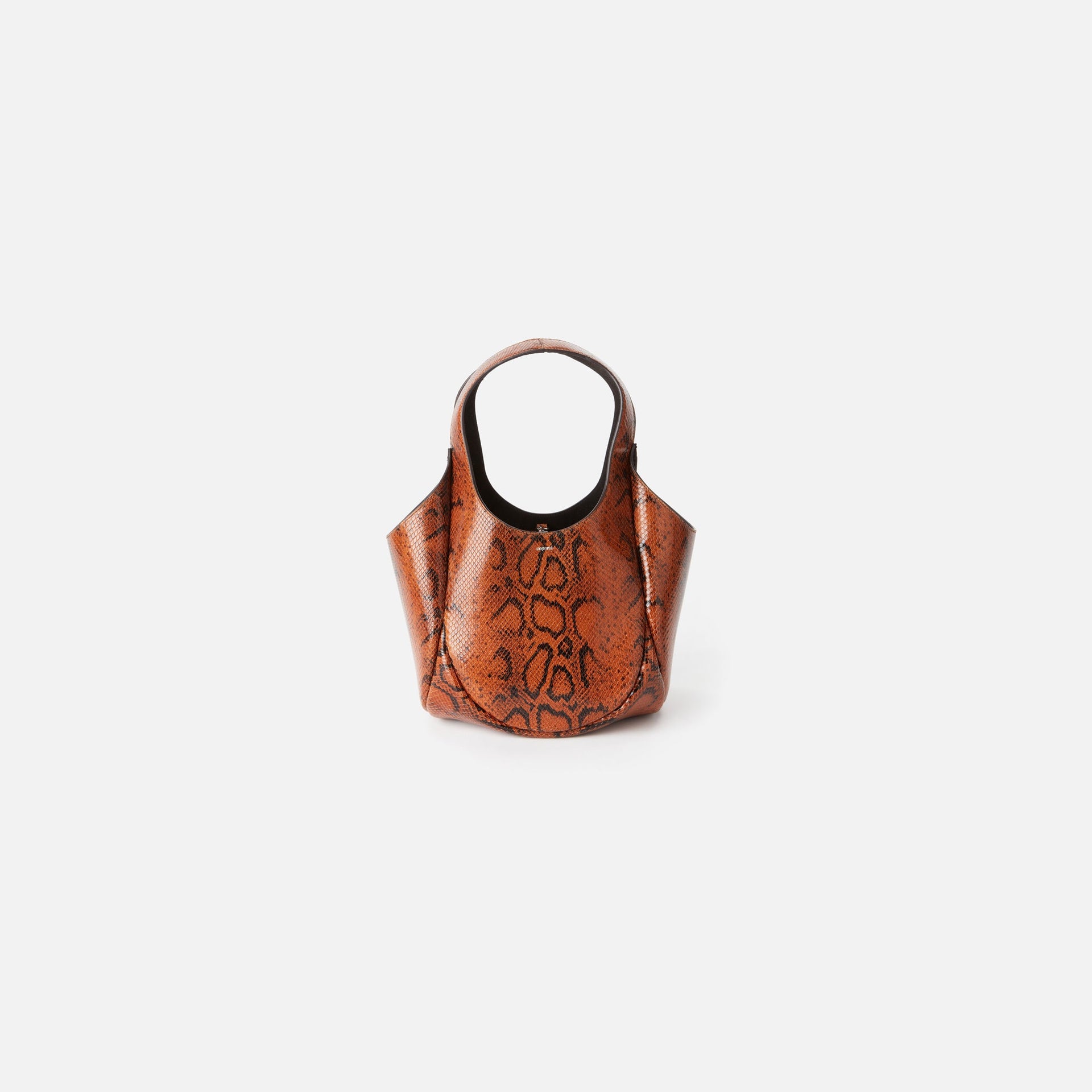 Coperni Snake Print Bucket Swipe Bag - Brown